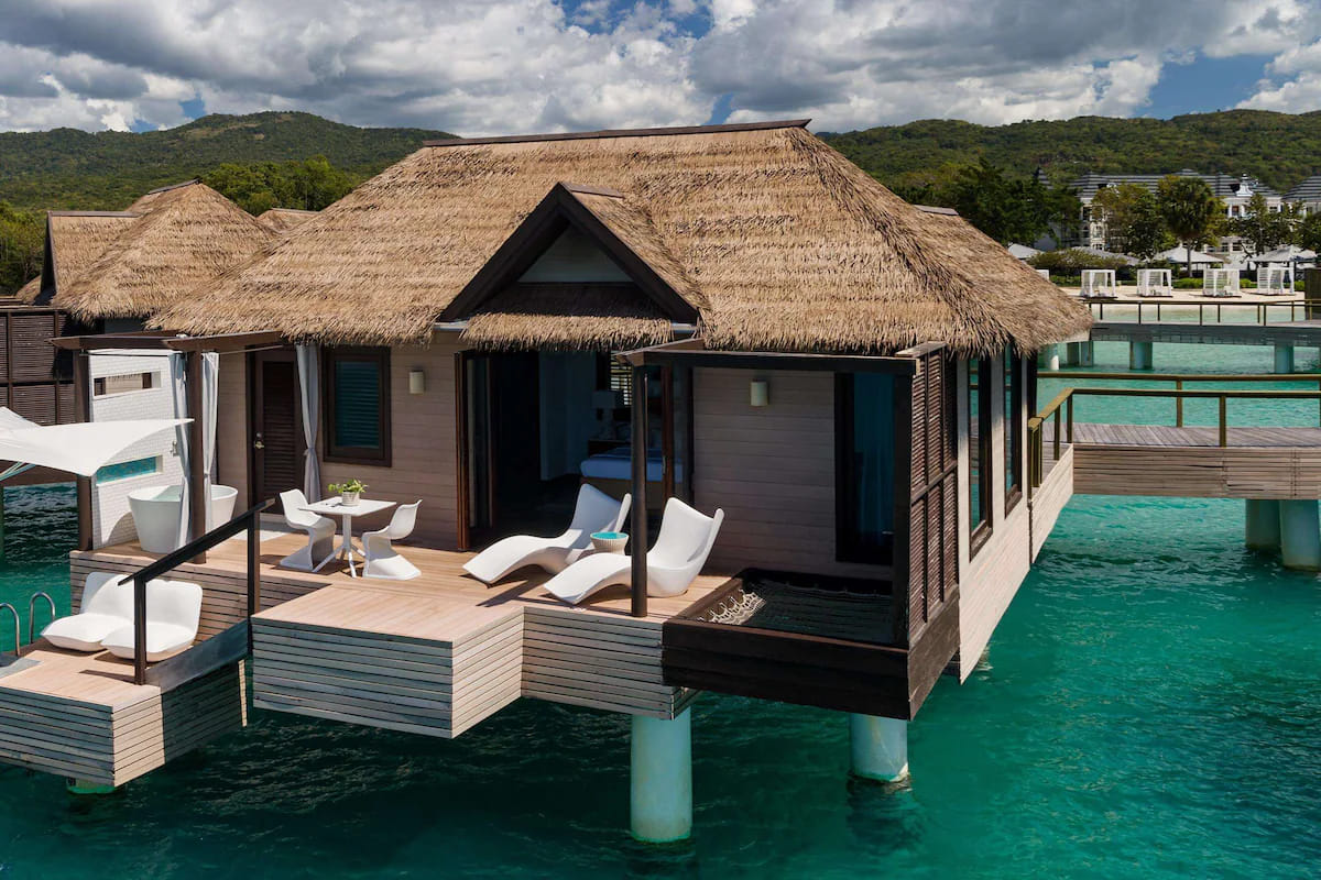 Exterior of a Sandals South Coast overwater butler villa